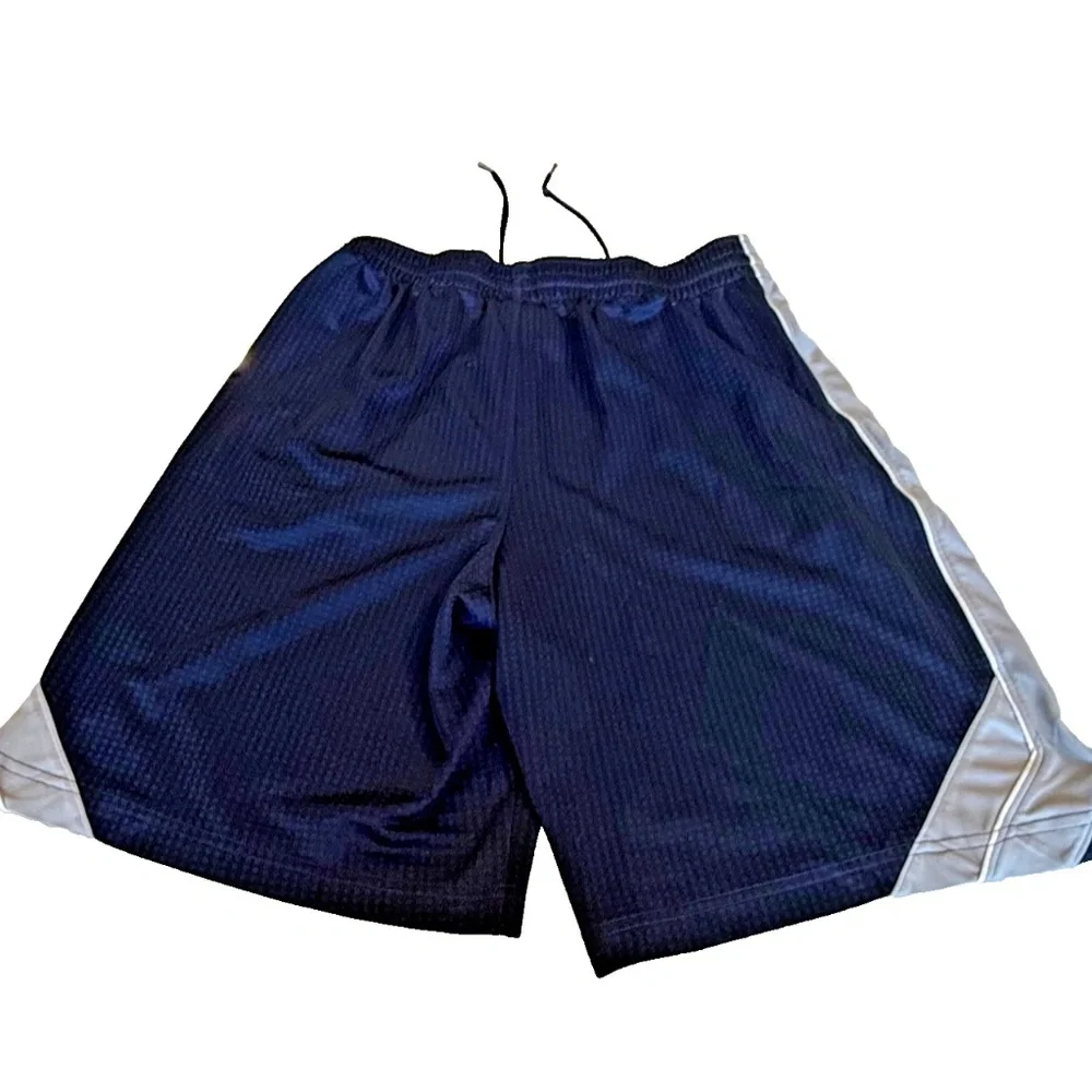 Nike Men's Drawstring Logo‎ Athletic Shorts; Navy/Grey; Size Small